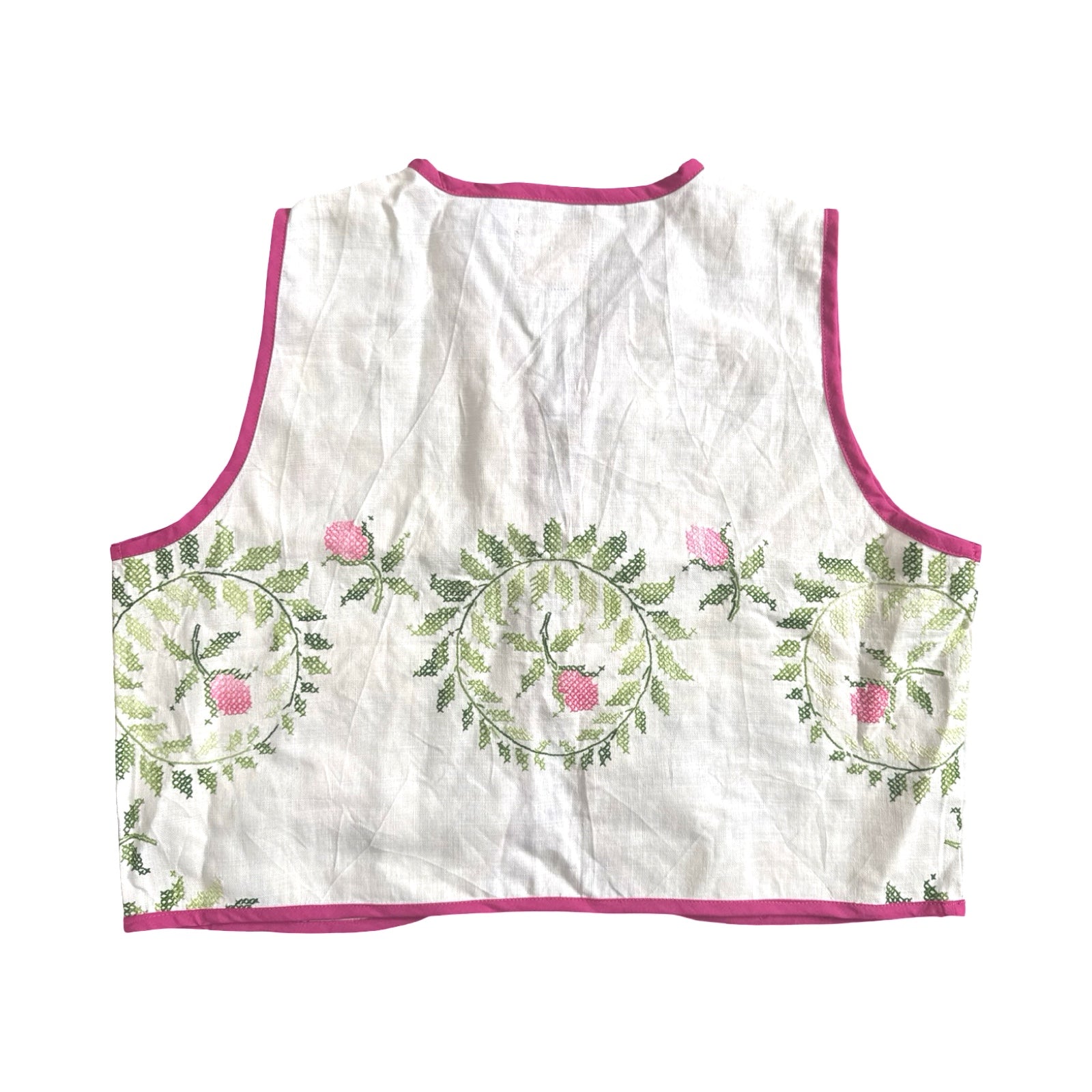 Rosebud Medium Linen Tie Top Rework