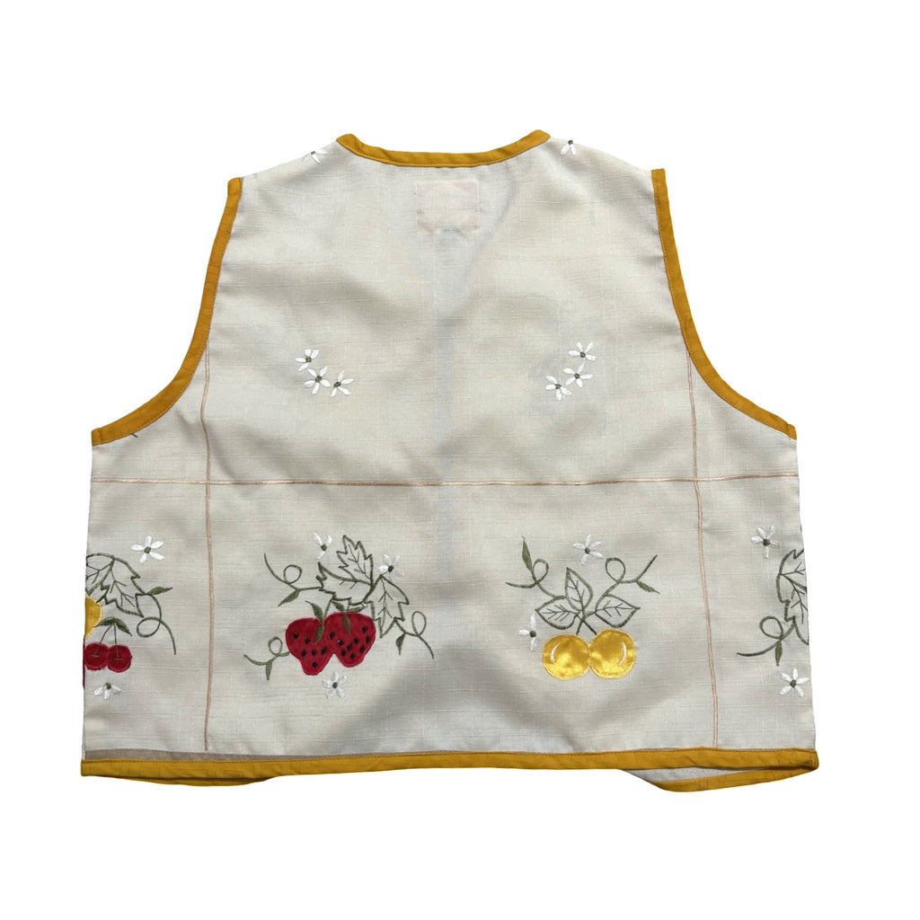 The Fruit Bowl XS Linen Tie Top Rework