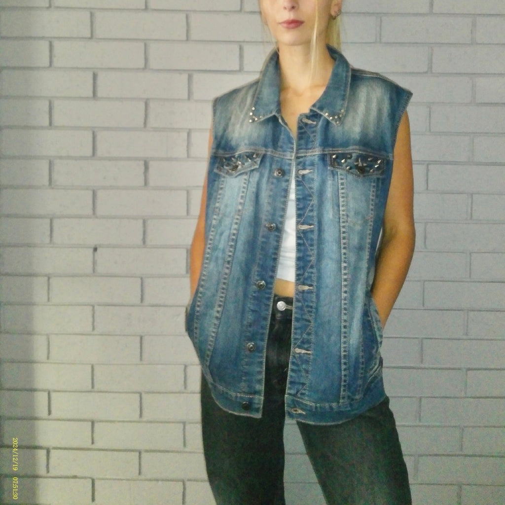 Back Number XL Denim Vest