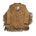 Via Accenti 2XL Suede Fringe Jacket