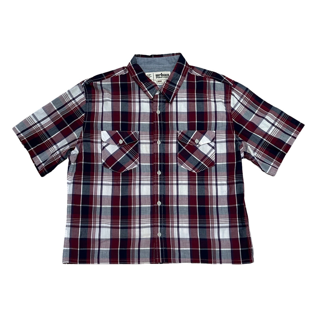 Boxy Waistline Cut Shirt - Warm Colorways