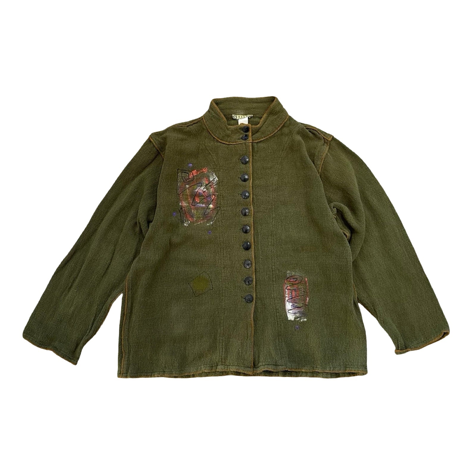 Hand-Painted XL Tribe Cardigan