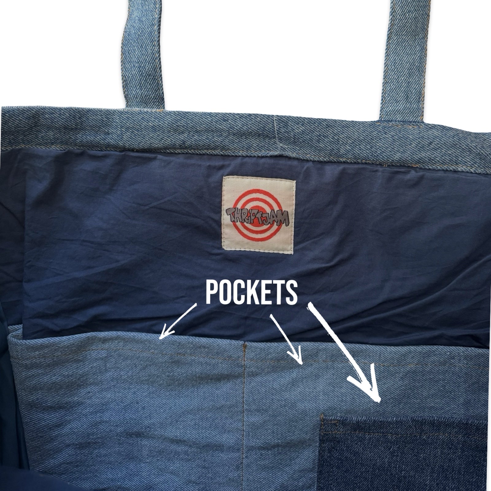 Upcycled Denim Patchwork Tote