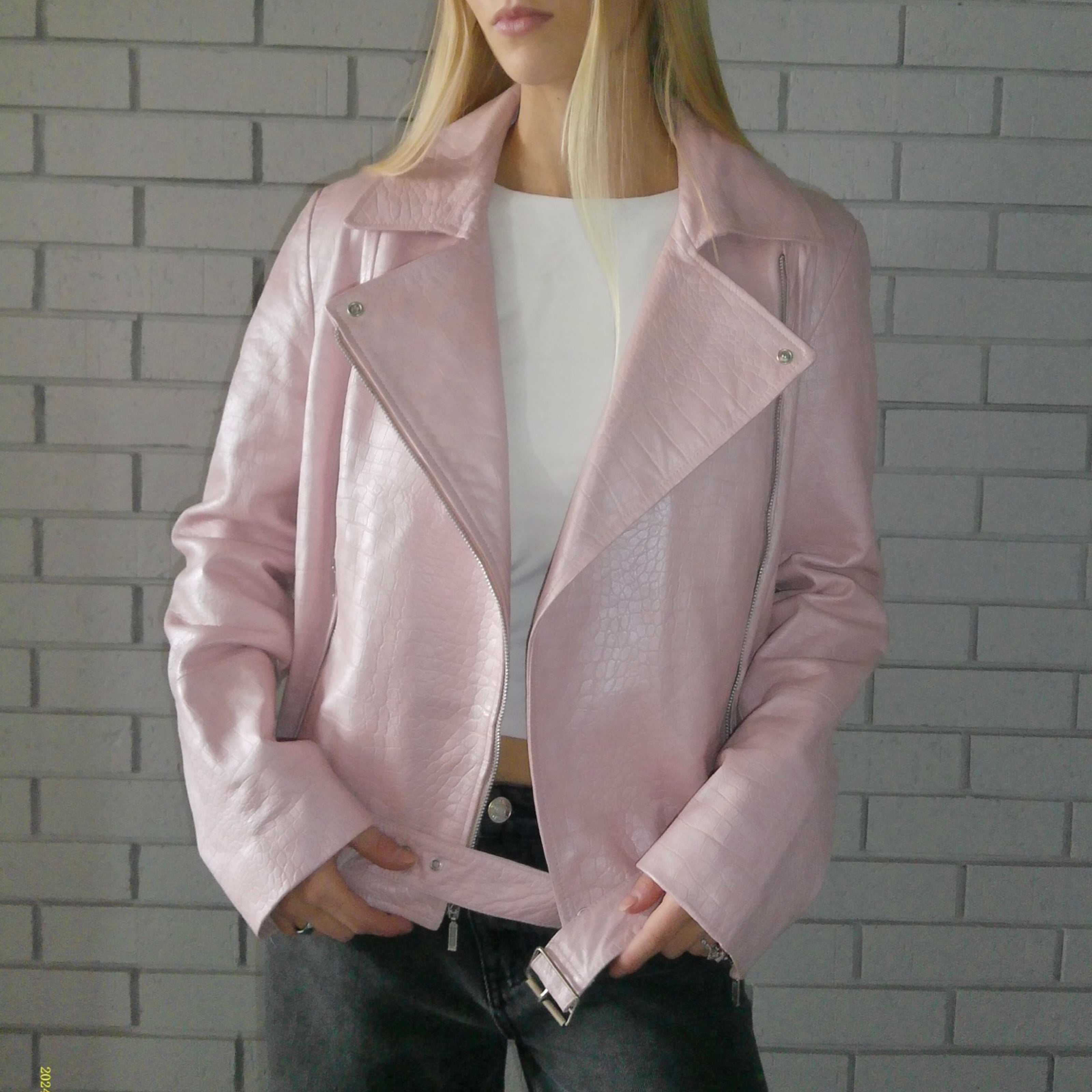 Cache Small Leather Jacket