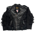 Echtes Leder Large Suede Fringe Jacket