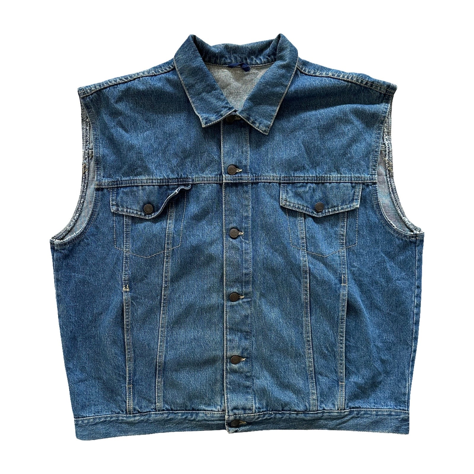 Boxy Cut 2XL Denim Vest