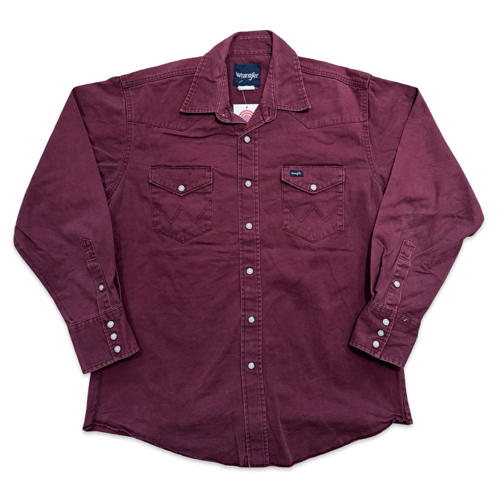 Maroon Wrangler Western Shirt