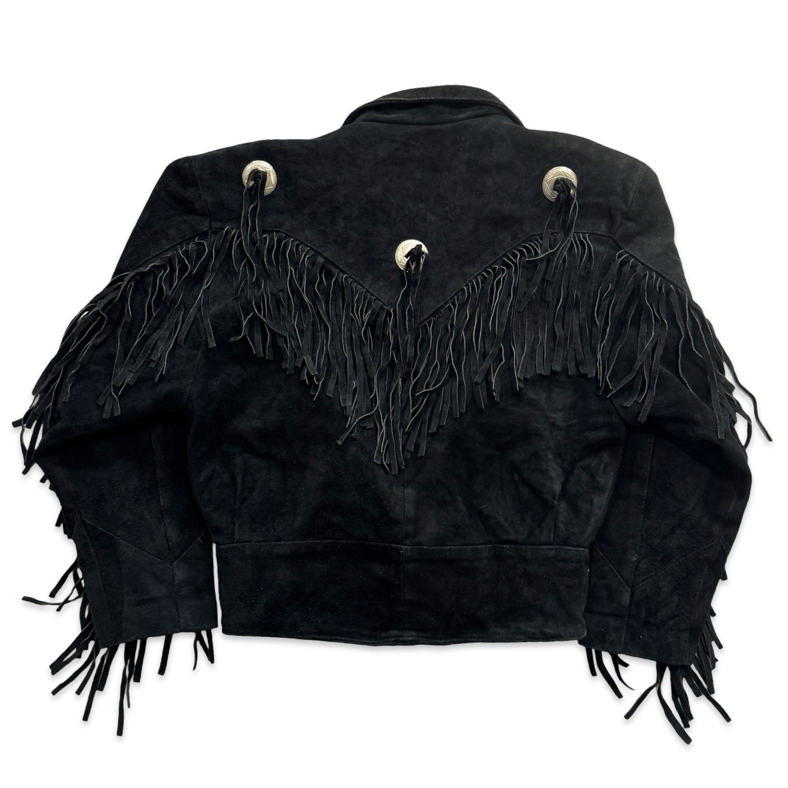 Black Small Suede Fringe Jacket