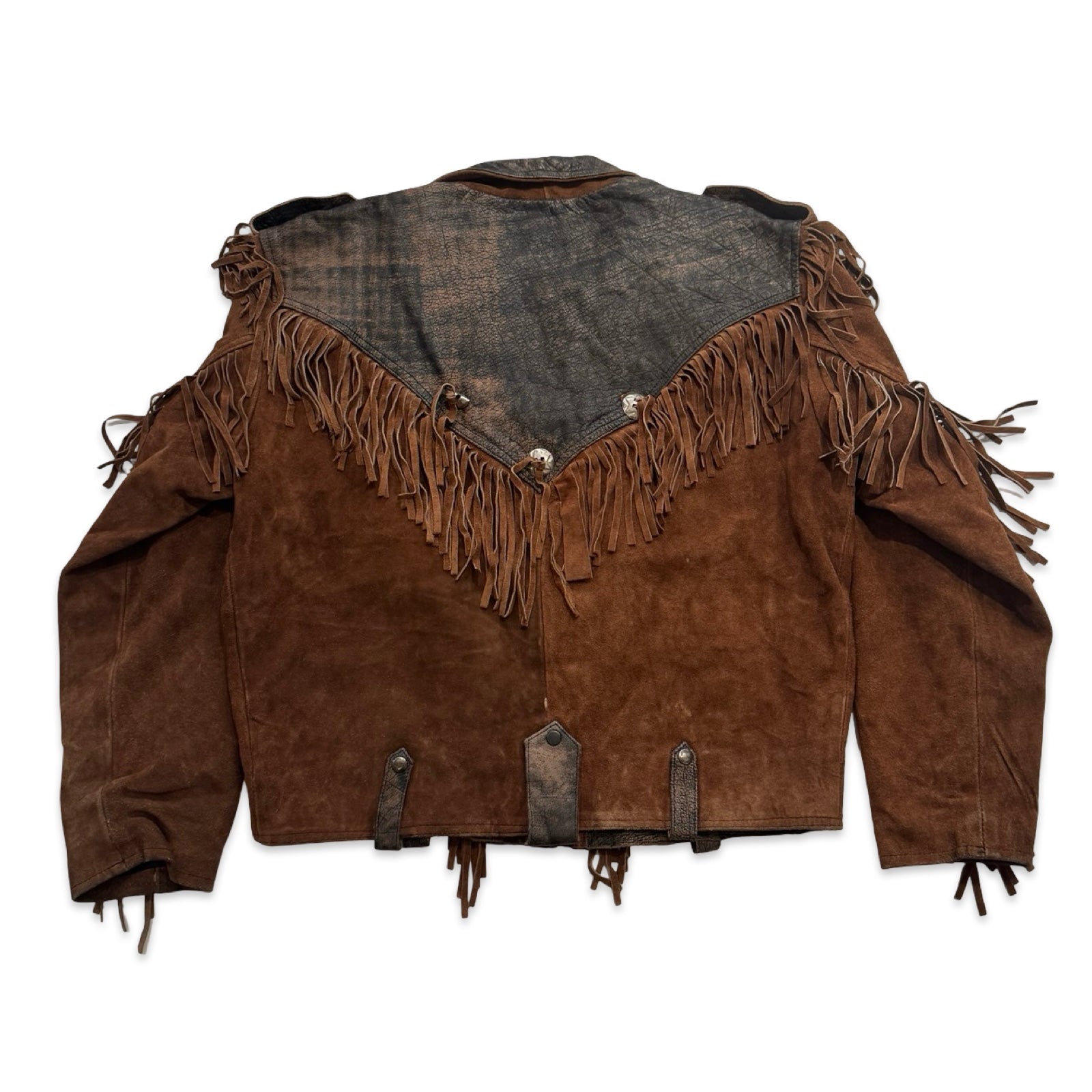 Heavyweight 2XL Suede Fringe Jacket
