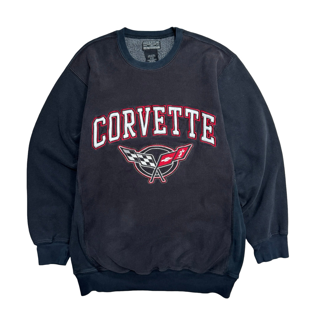 Reverse Weave Two-Toned Corvertte Small Crewneck