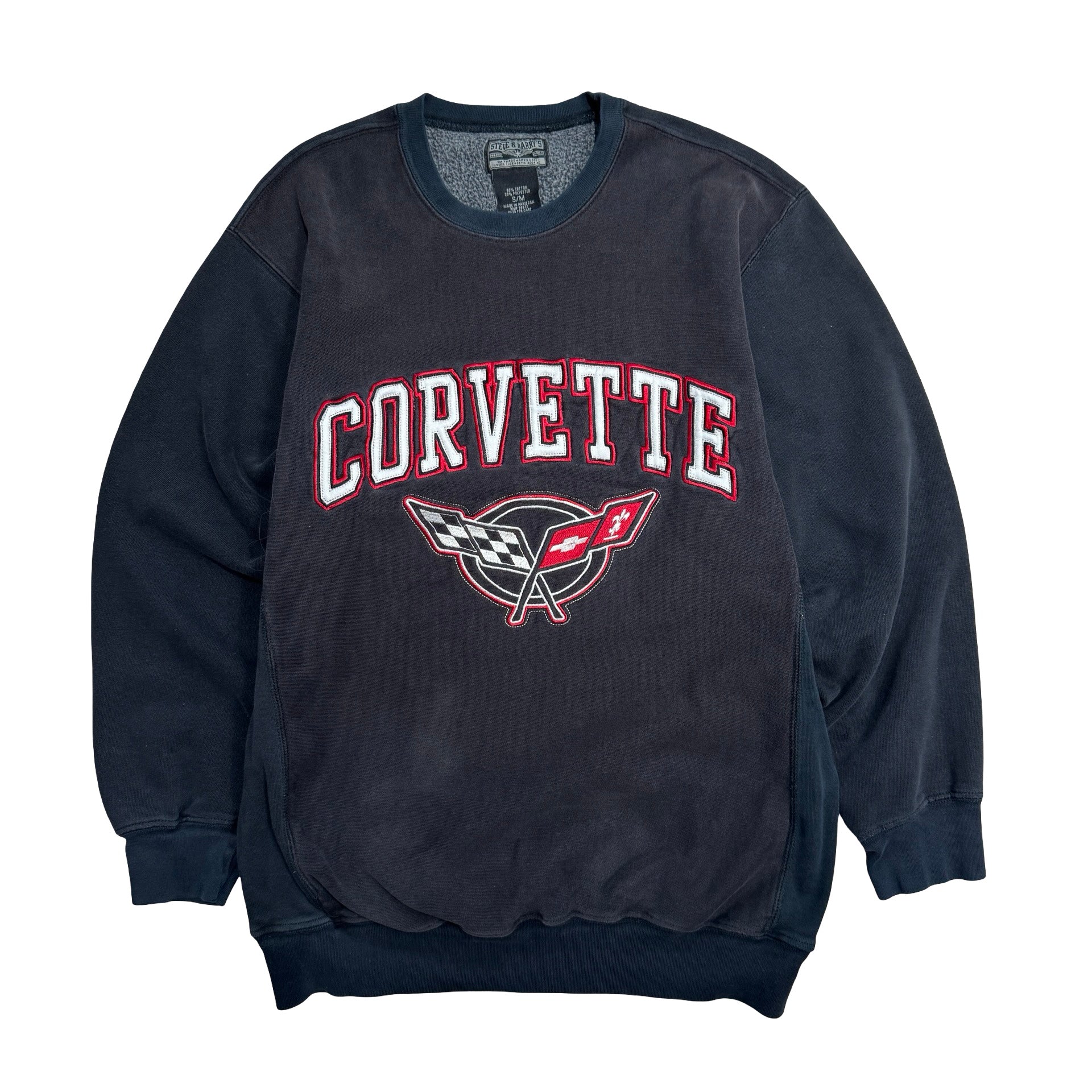 Reverse Weave Two-Toned Corvertte Small Crewneck