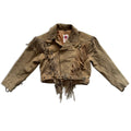 Pale Small Suede Fringe Jacket