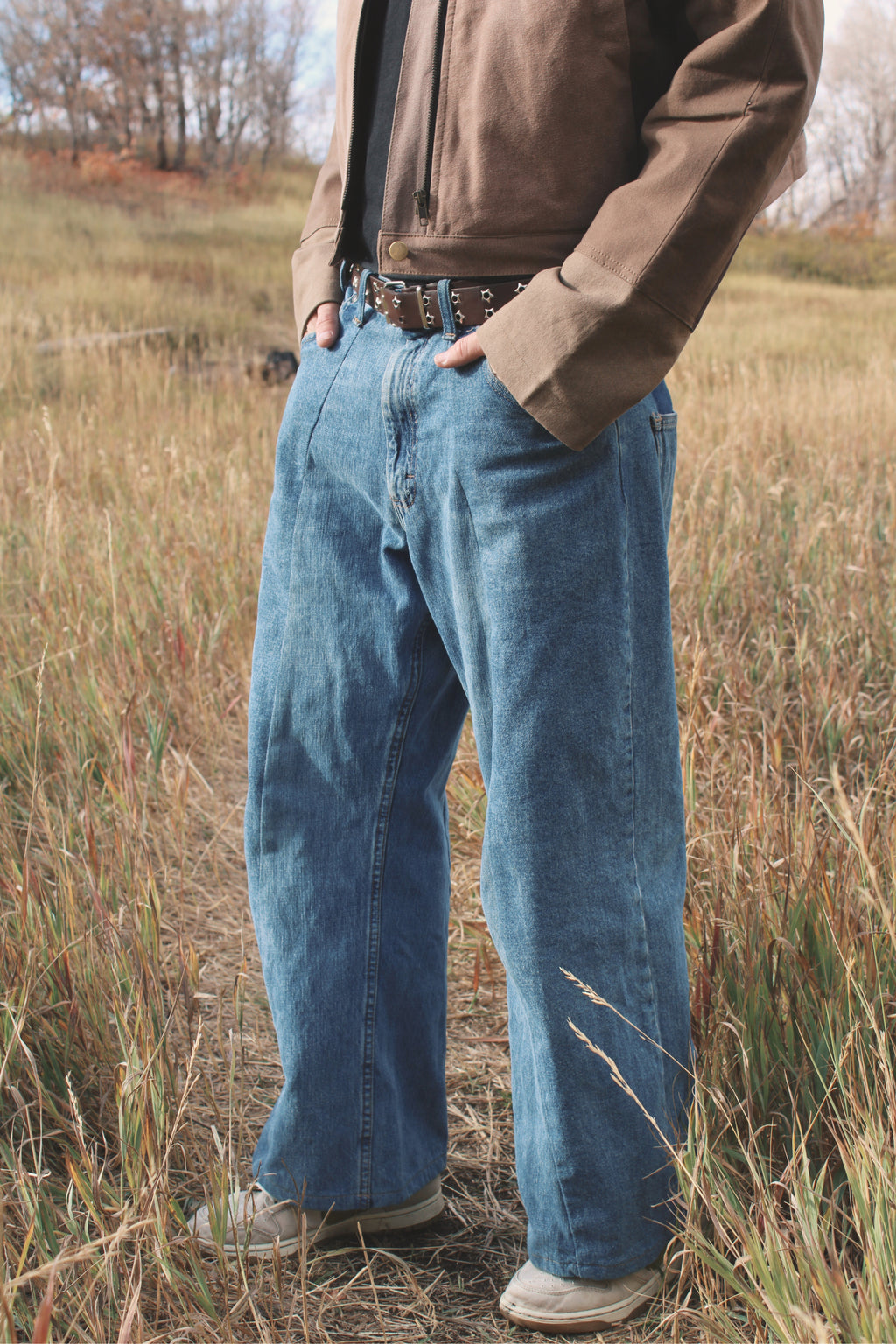 Split Seam Jeans - ThriftJam Reworked Denim Loose Leg Pants