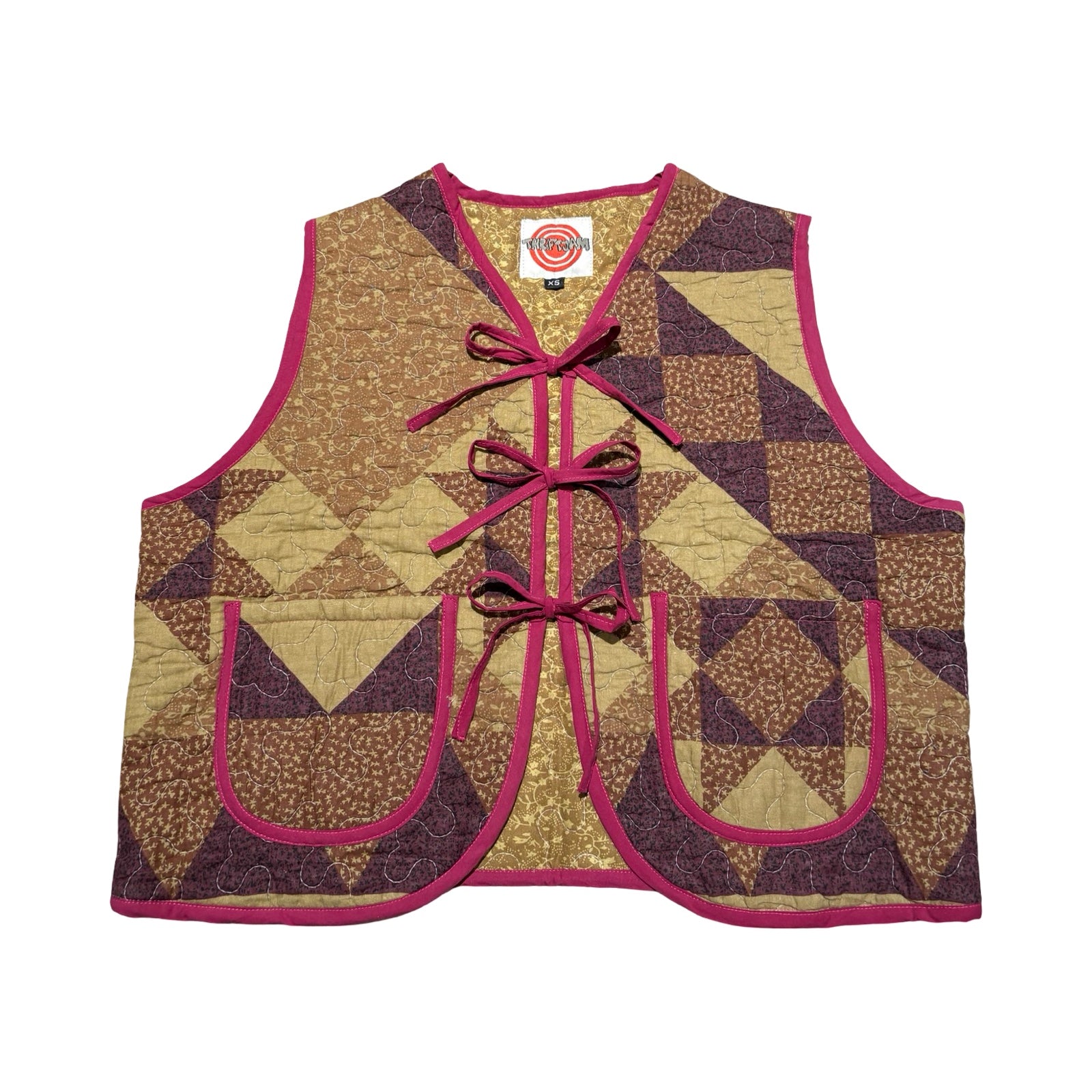 Purple & Gold Quilted Vest Reworks