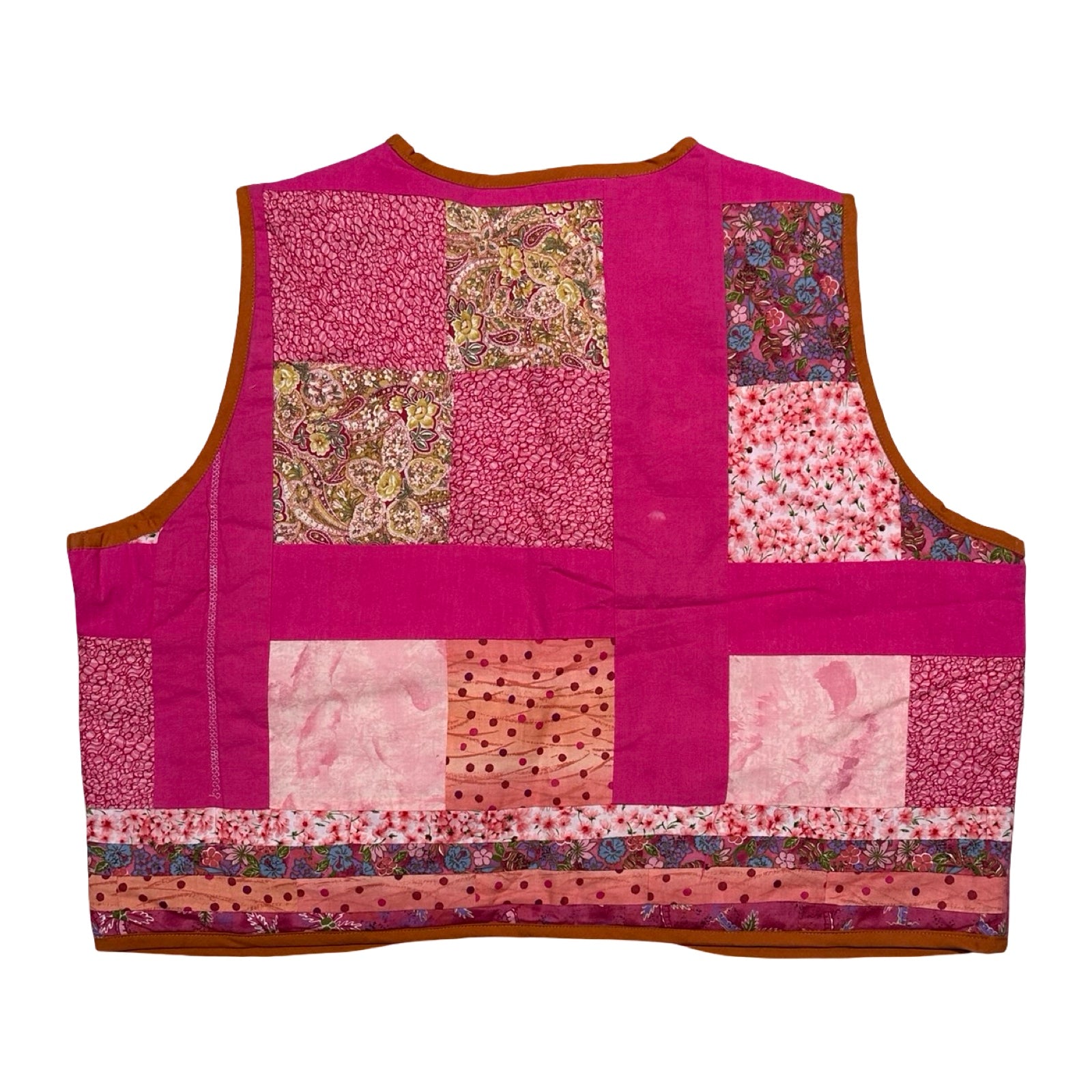 Hot Pink! Large Quilted Vest Rework