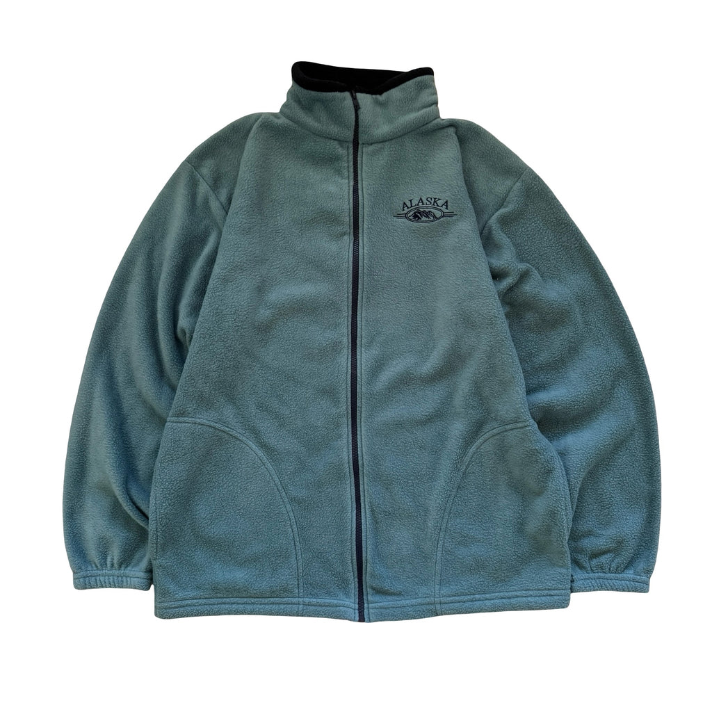 Tipsy Alaska Mountain Embroidered Large Fleece