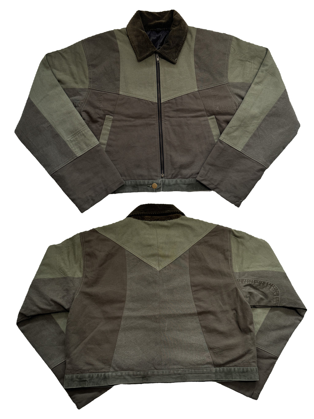 "THE CROP" Cropped Monochrome Patchwork Jackets