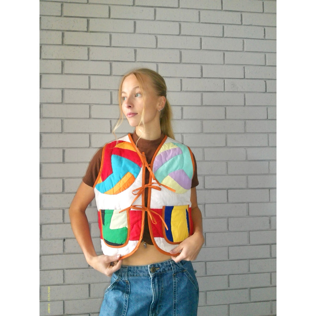 Volleyball Quilted Vest Reworks
