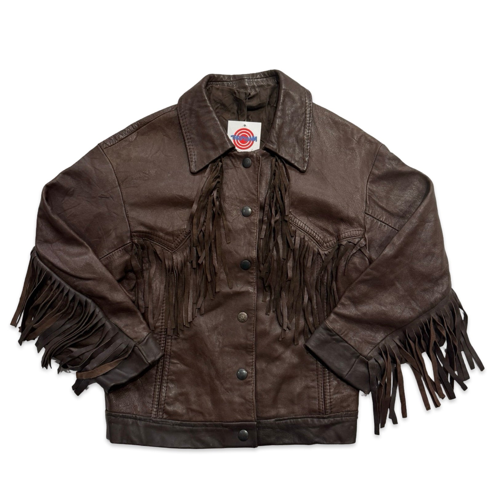 Youth Medium Leather Fringe Jacket