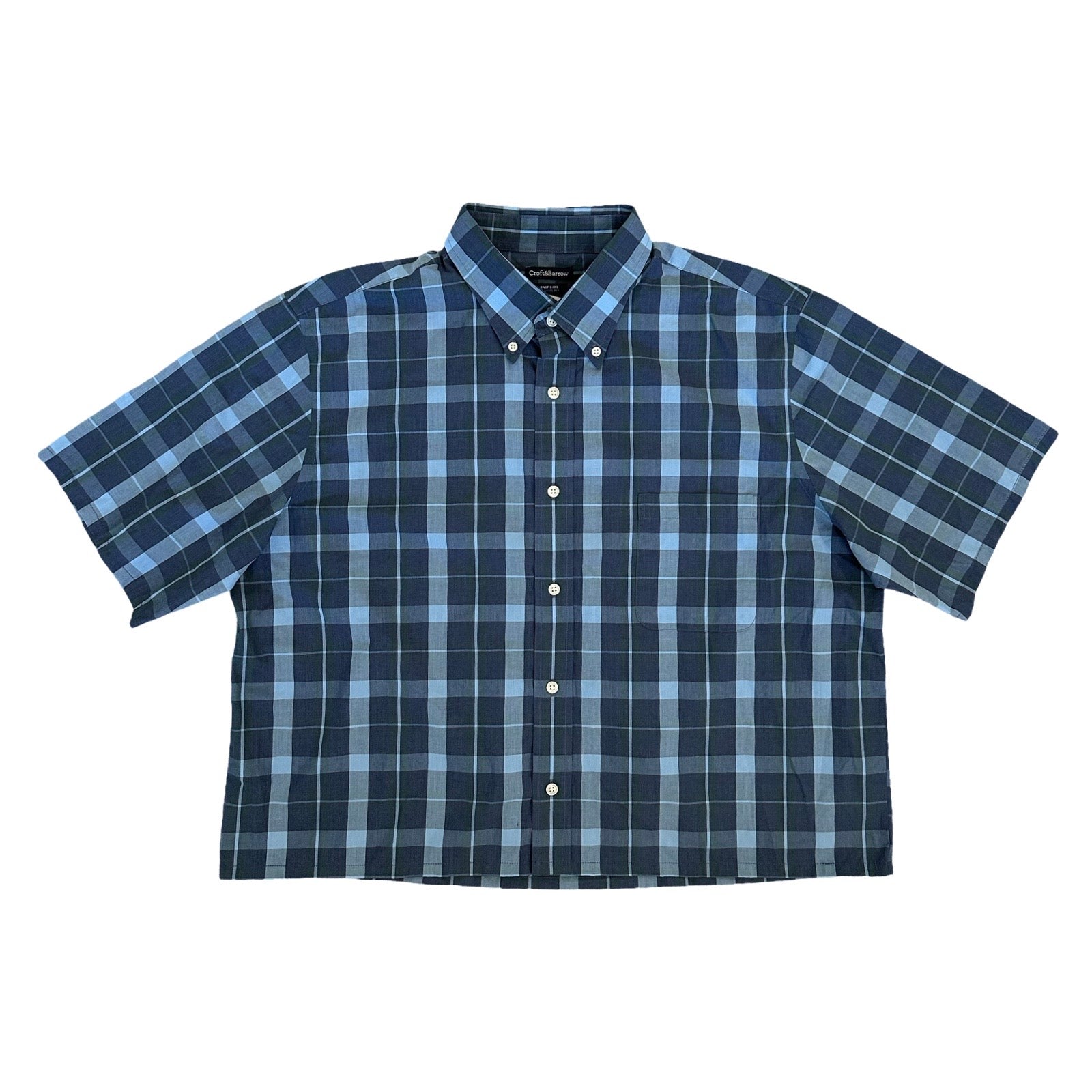 Boxy Waistline Cut Shirt - Cold Colorways