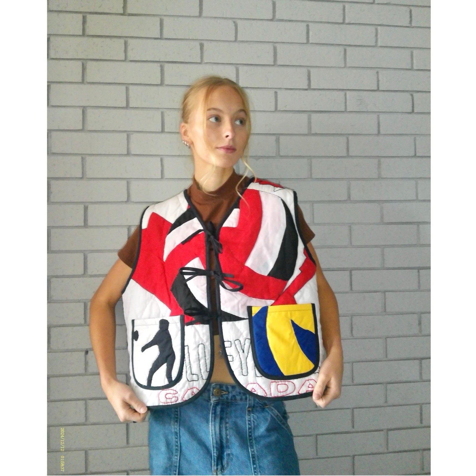 Volleyball Quilted Vest Reworks