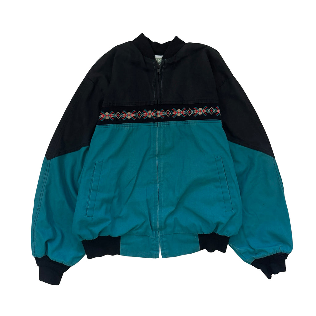 Canyon Guide Outfitters Colorblock Aztec Bomber XL Jacket
