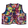80's Funk! Large Quilted Vest Rework