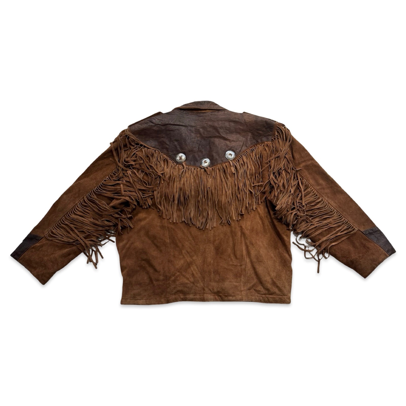 Copper 2XL Suede Fringe Jacket