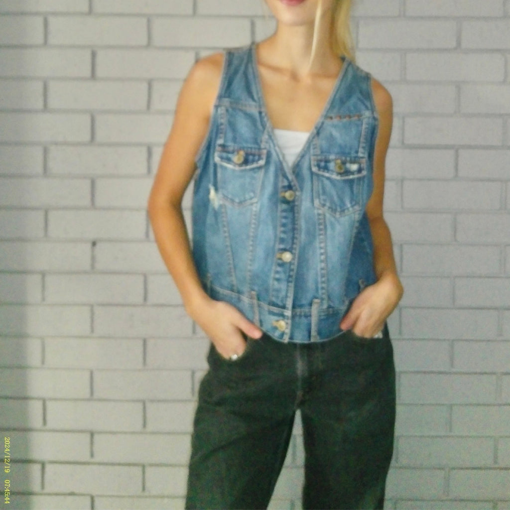 Old Navy Large Denim Vest