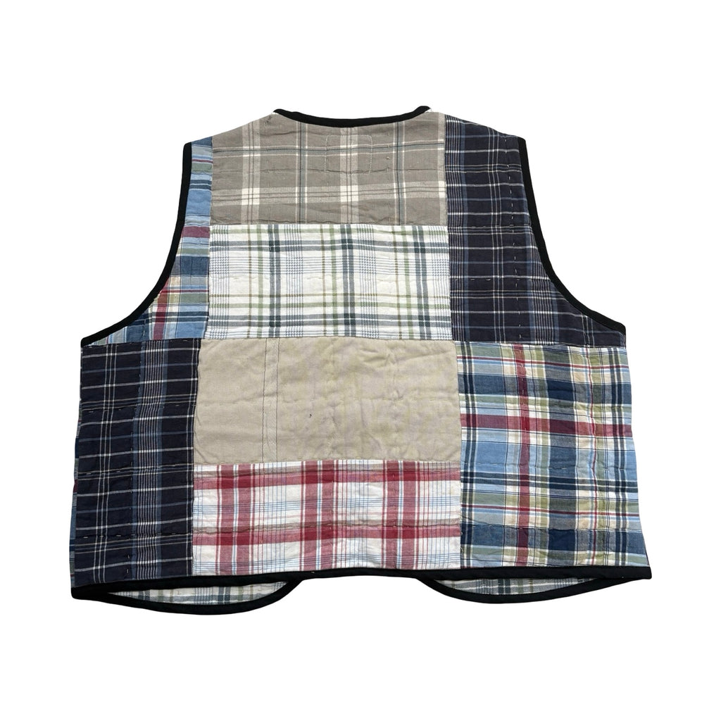 Flannel Patchwork Quilted Vest Reworks