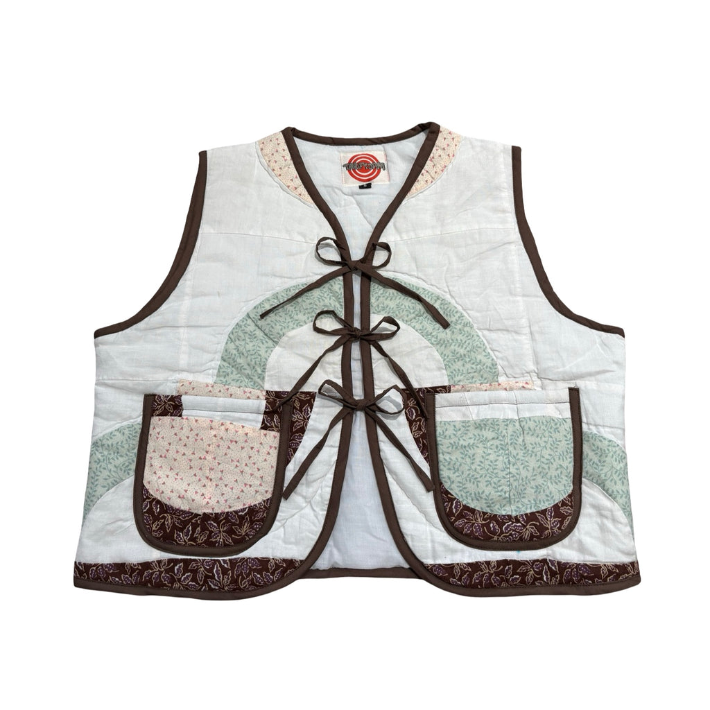 Soft Geometric Arches Quilted Vest Reworks