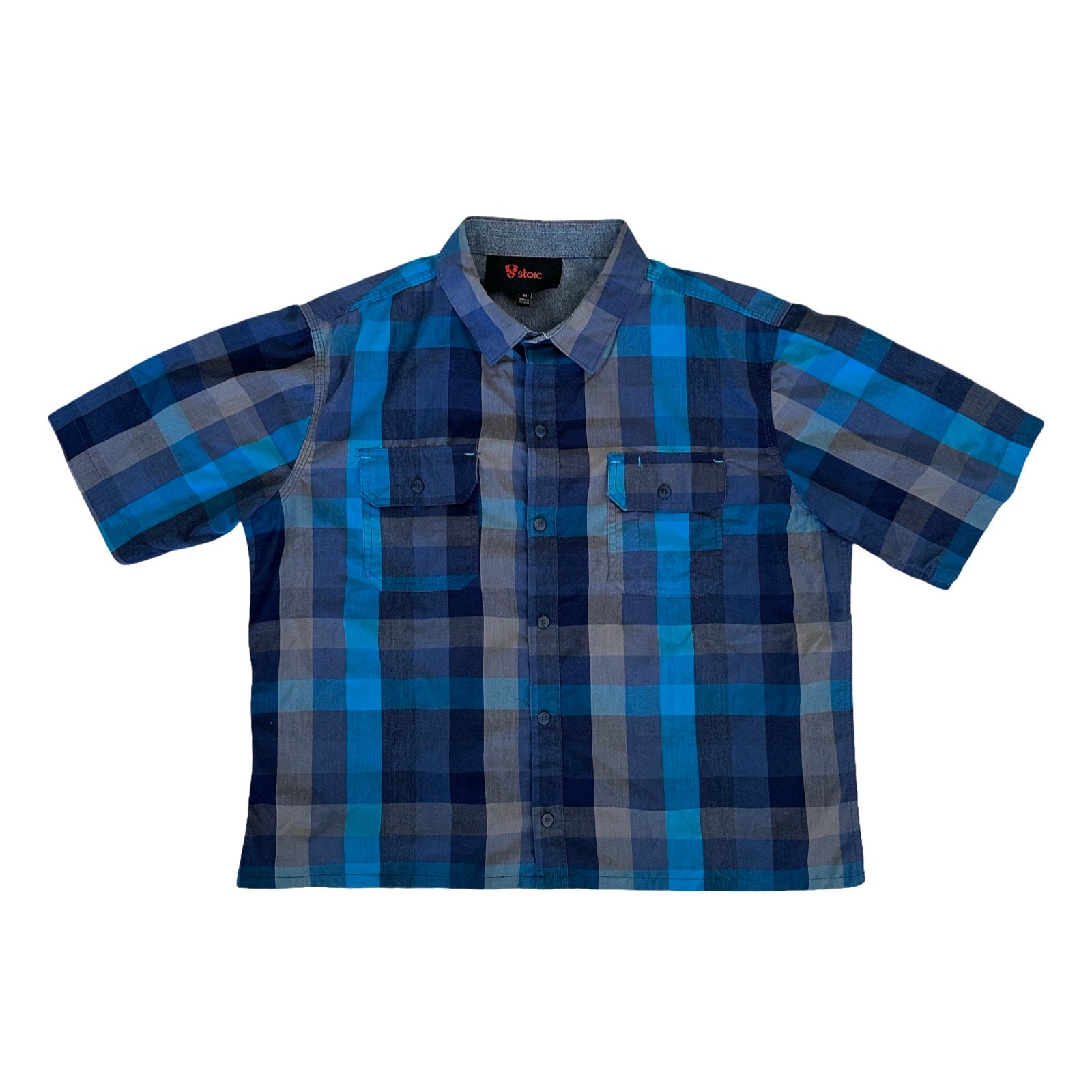 Boxy Waistline Cut Shirt - Cold Colorways