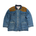 Turquoise Tribes 2XL Sherpa Lined Denim Jacket