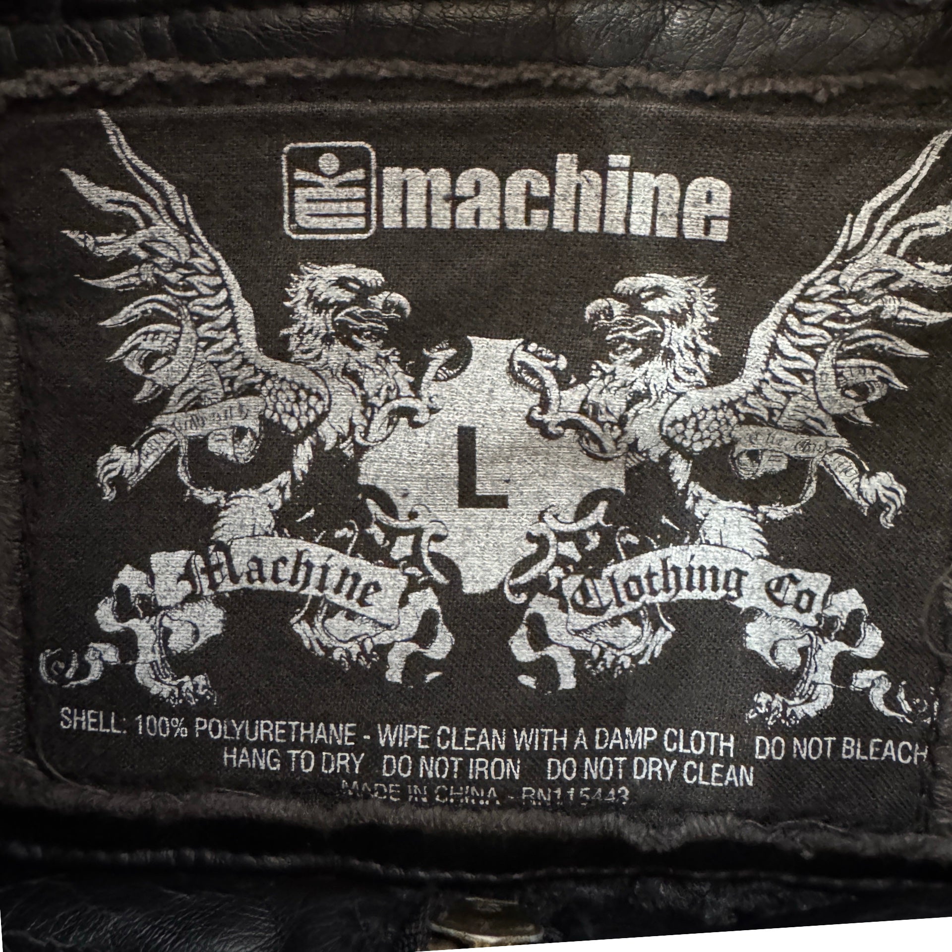 Machine Clothing Co. Large Leather Jacket