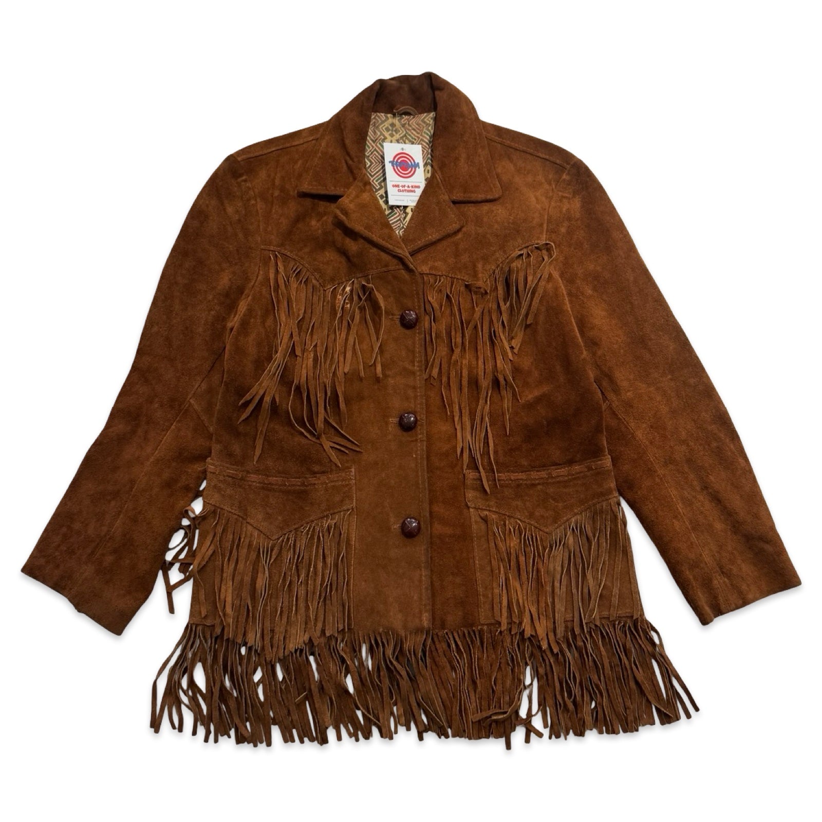 Copper Suede Fringe Jacket