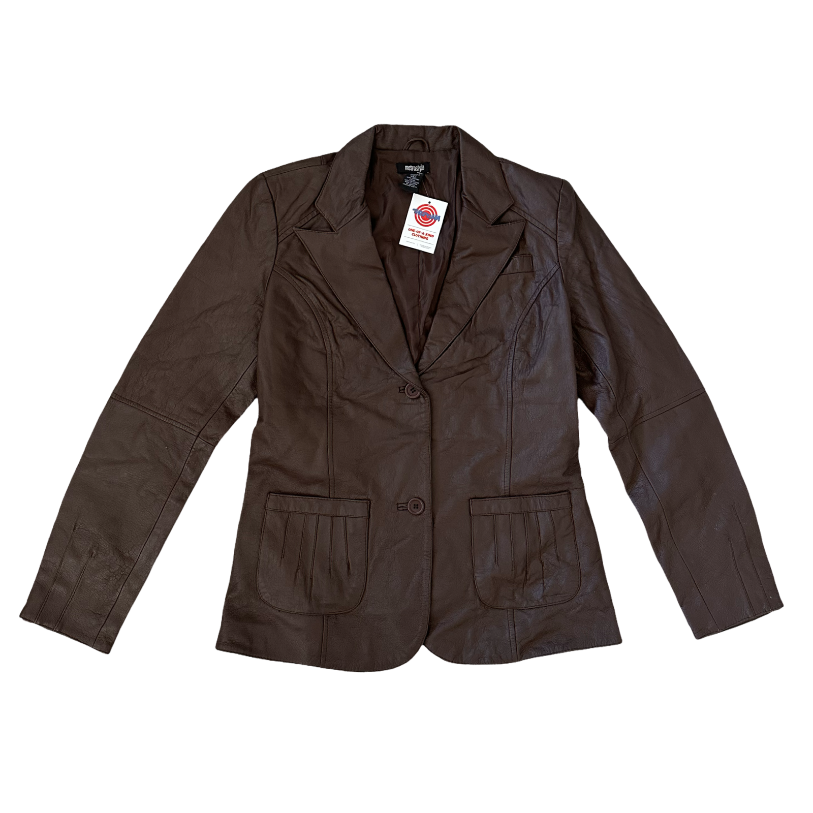 MetroStyle Large Leather Jacket
