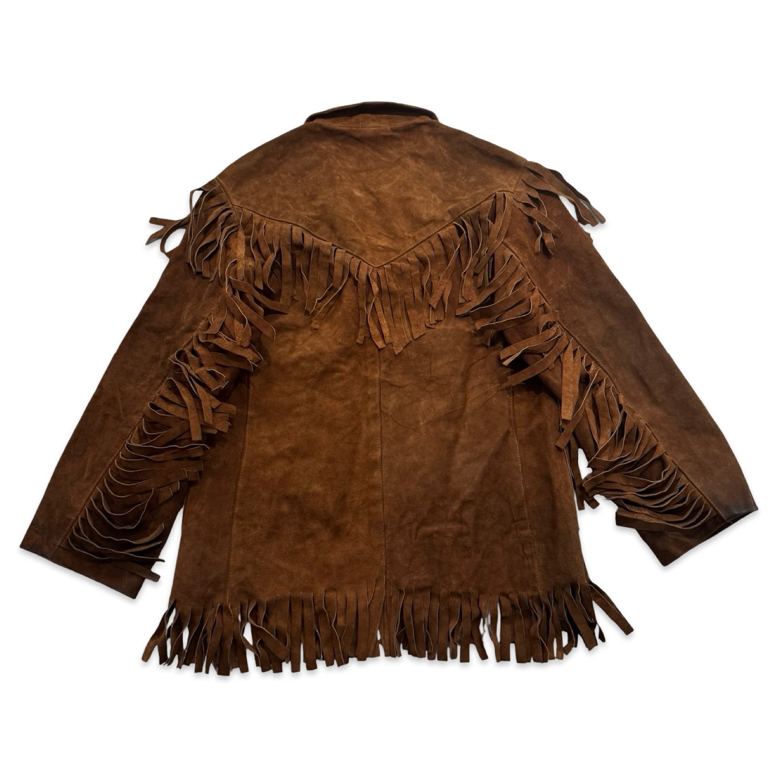 Copper Large Suede Fringe Jacket