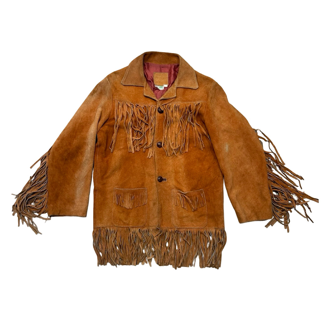 Orange Small Suede Fringe Jacket