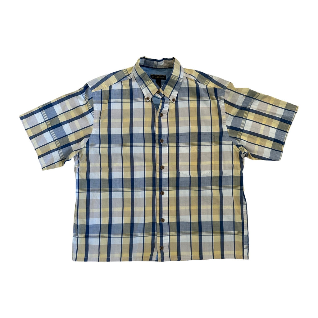 Boxy Waistline Cut Shirt - Warm Colorways