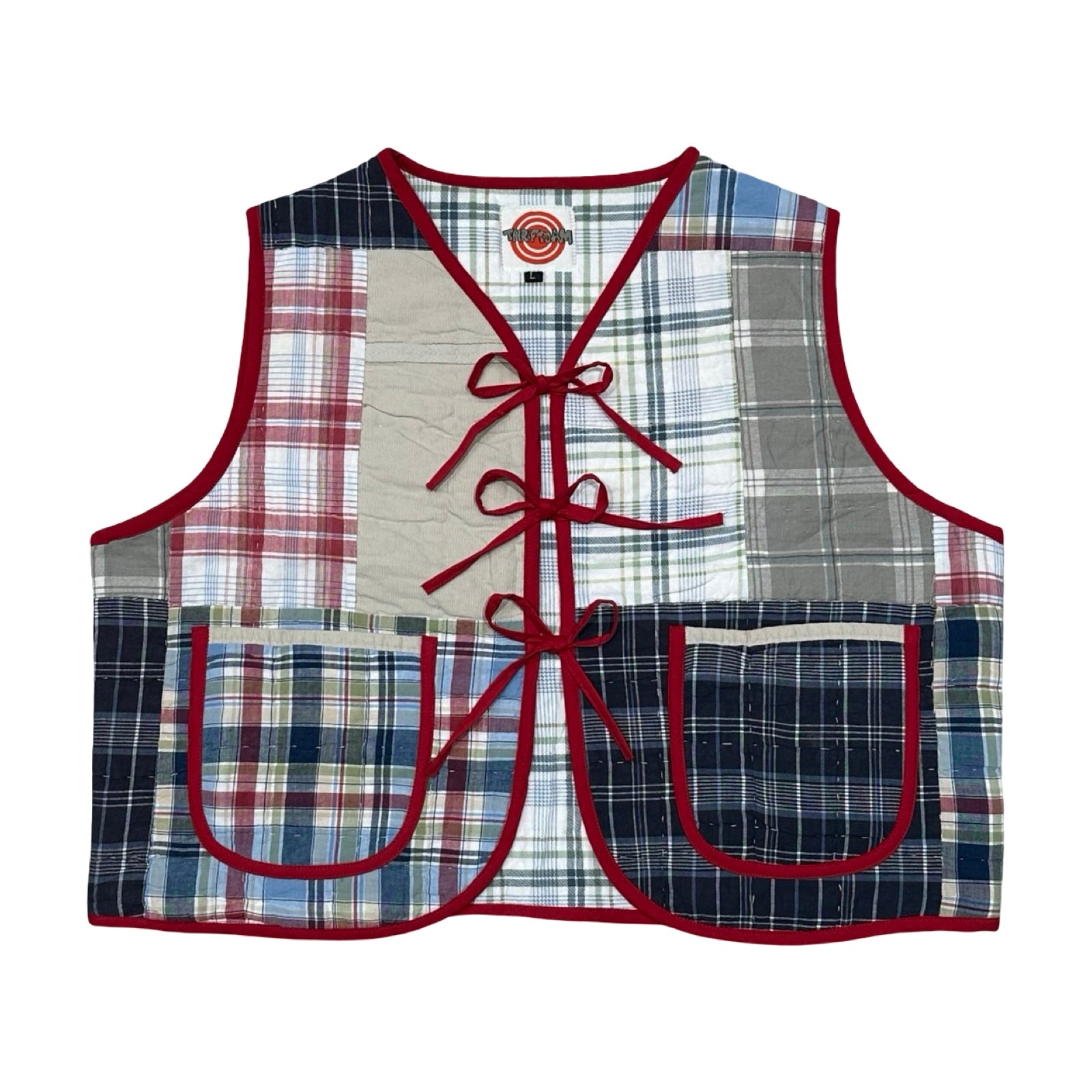 Flannel Patchwork Quilted Vest Reworks