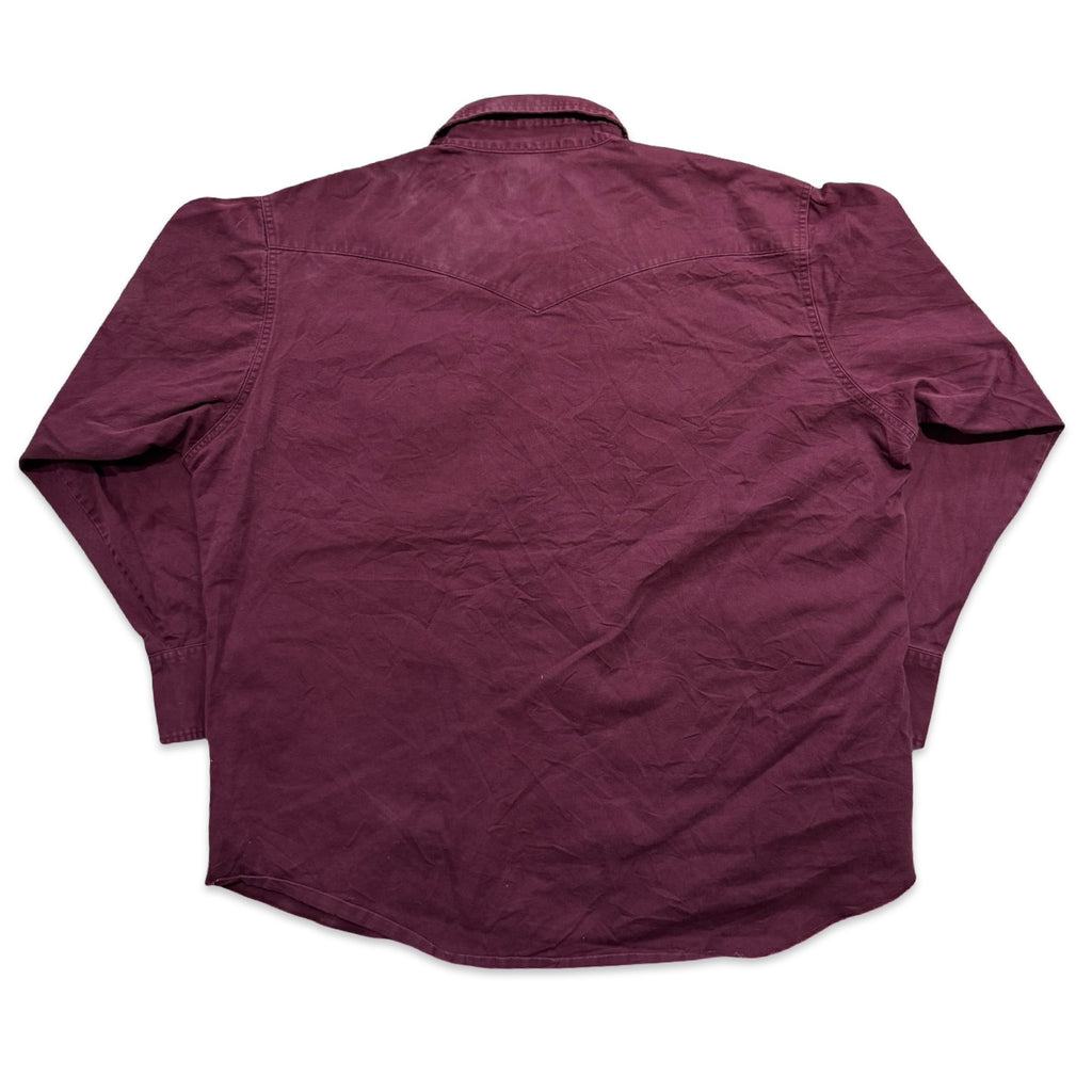 Maroon Wrangler Western Shirt