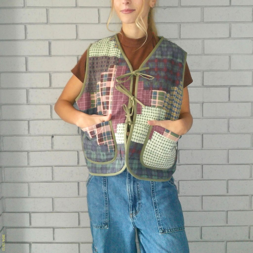 70's Flannels Quilted Vest Reworks
