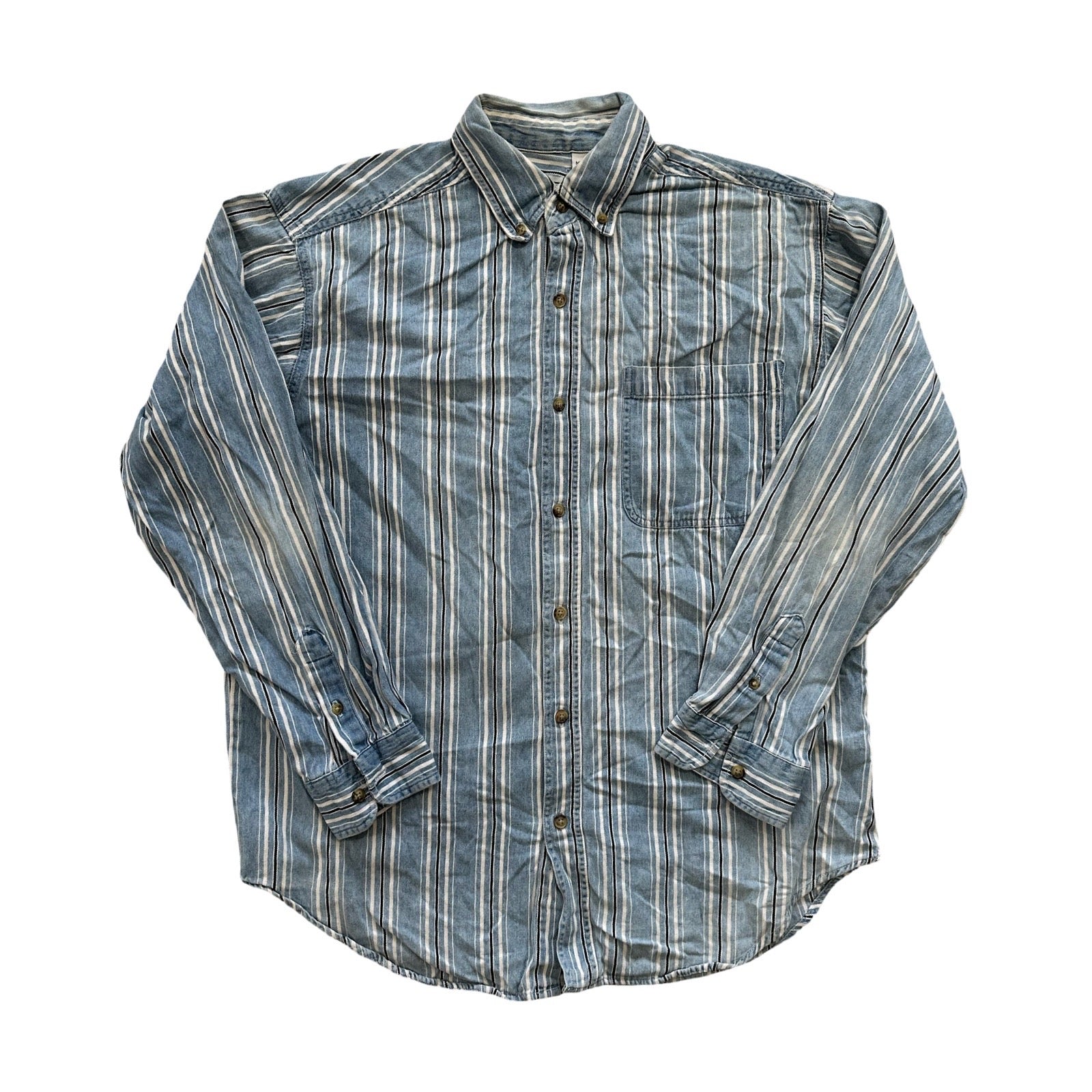 Striped Basic Editions Western Shirt