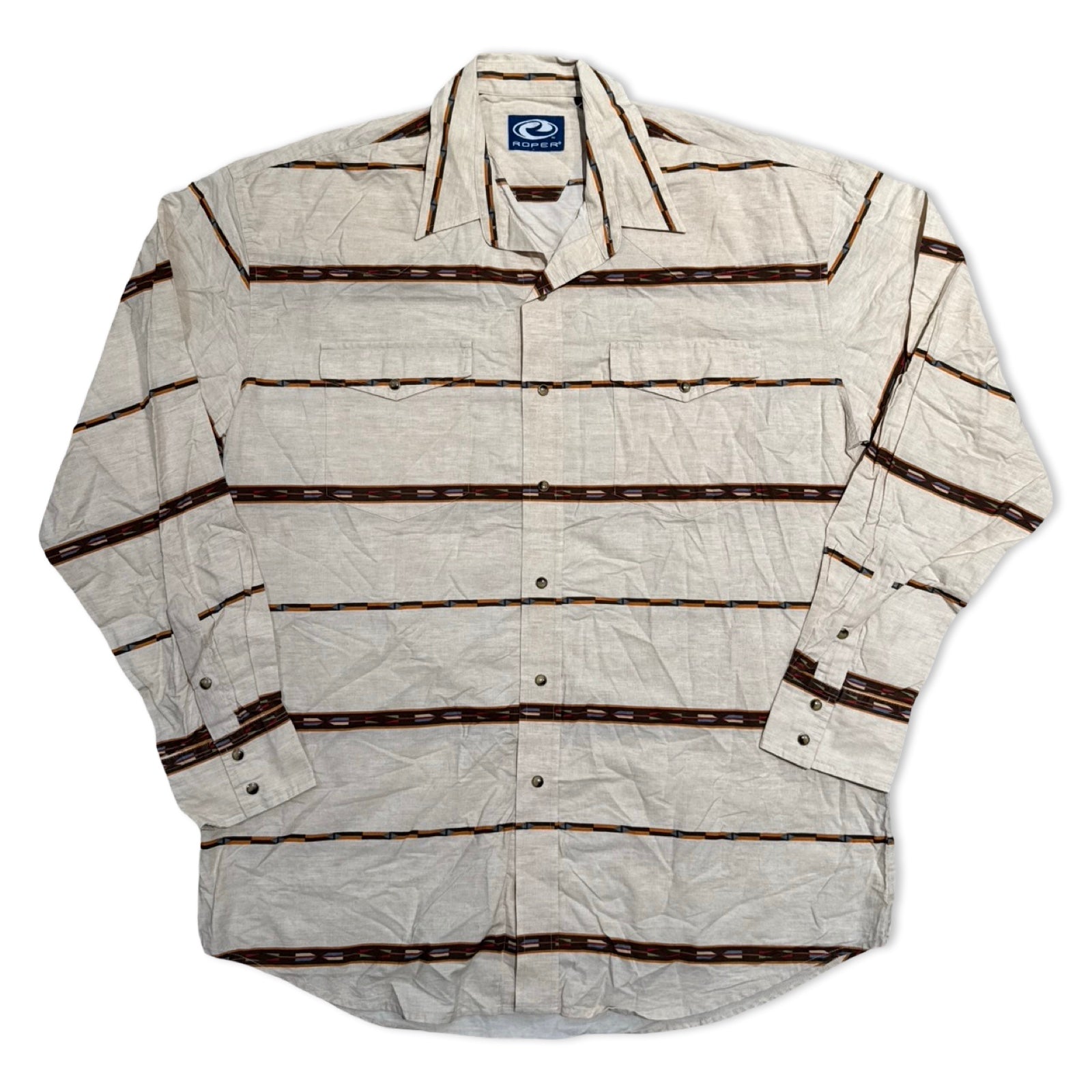 Tan Roper Western Shirt