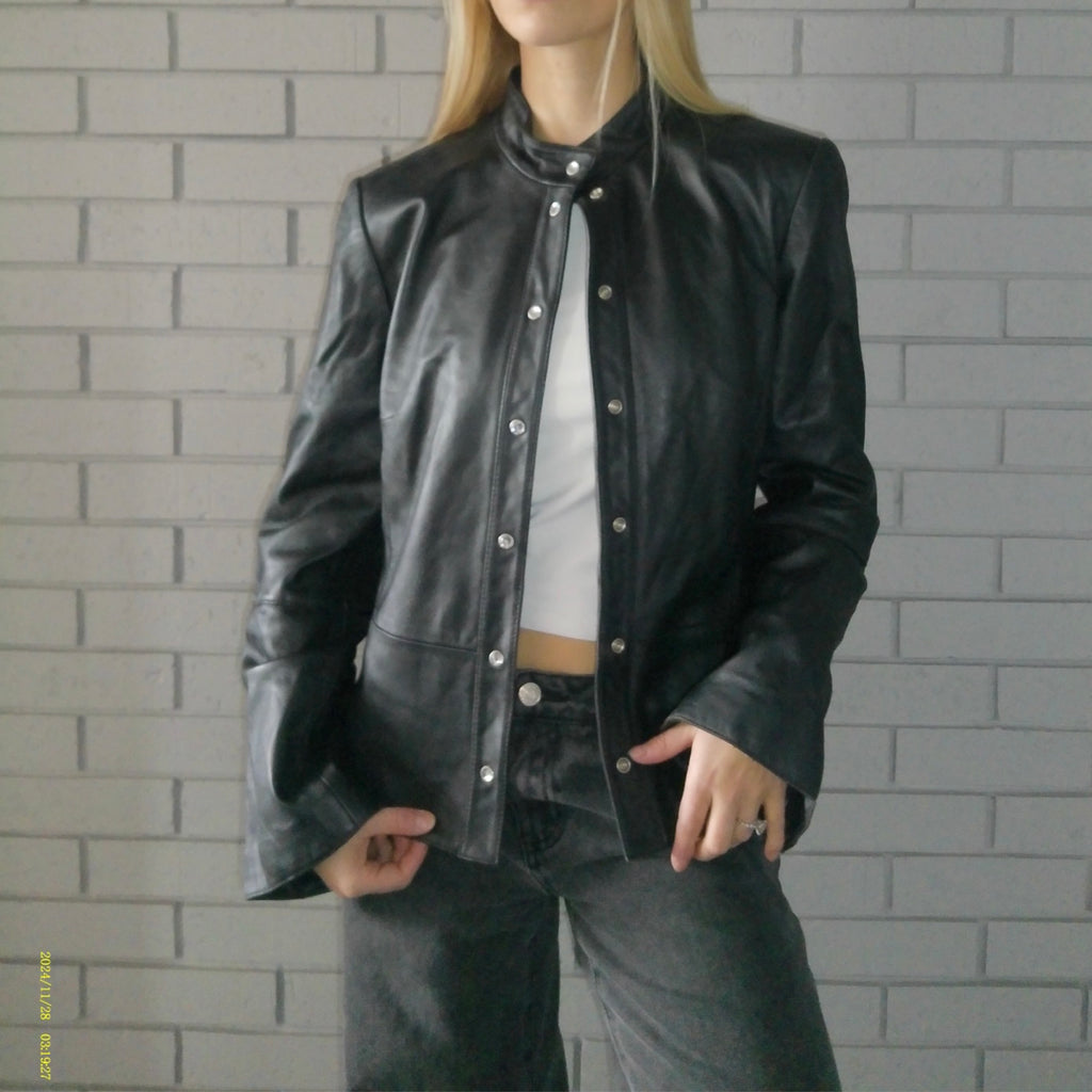 Jones New York Medium Leather Jacket