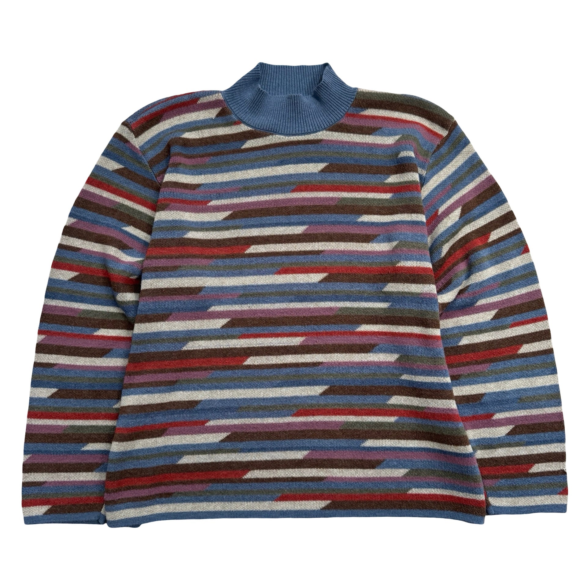 Alfred Dunner Women's XL Striped Mockneck Sweater