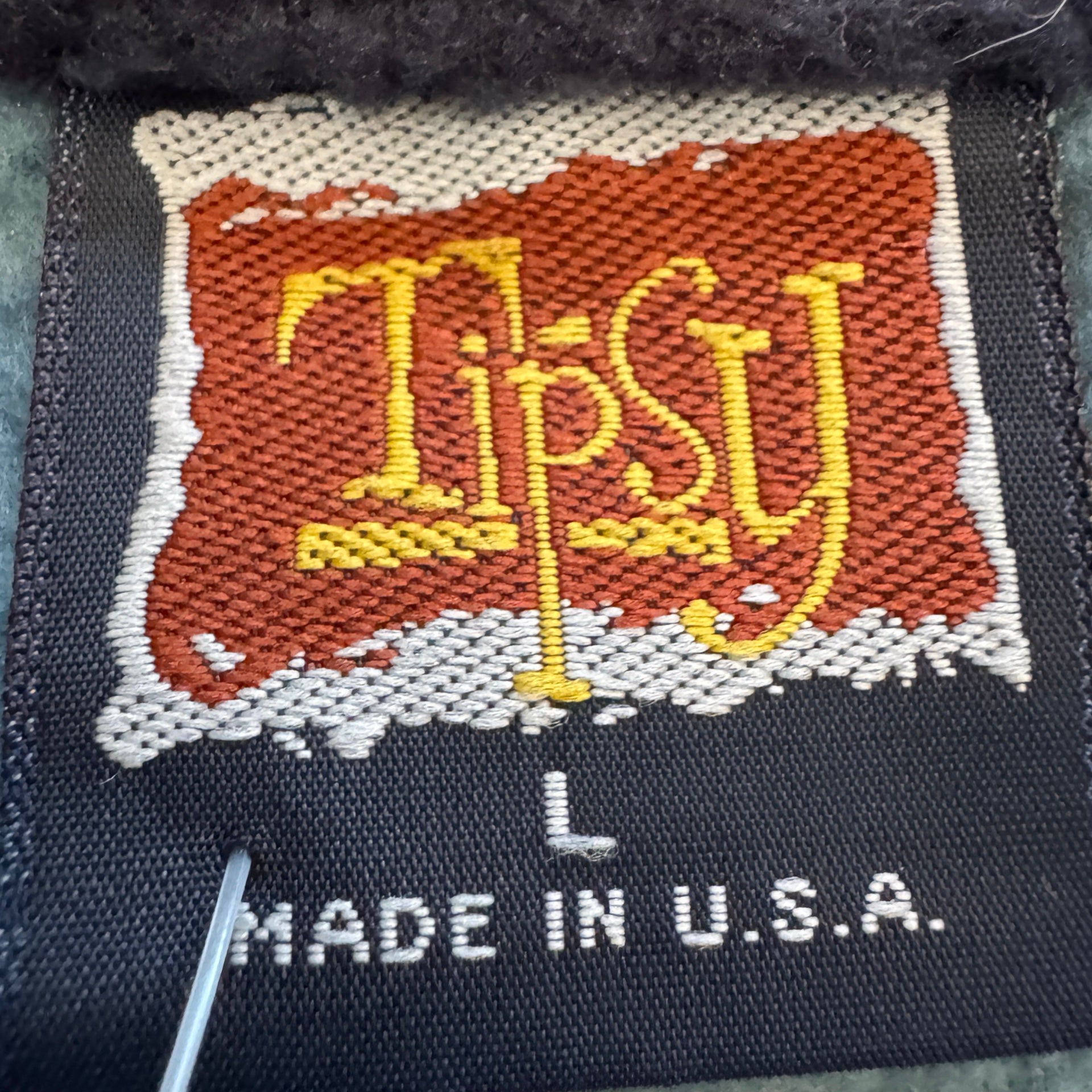 Tipsy Alaska Mountain Embroidered Large Fleece