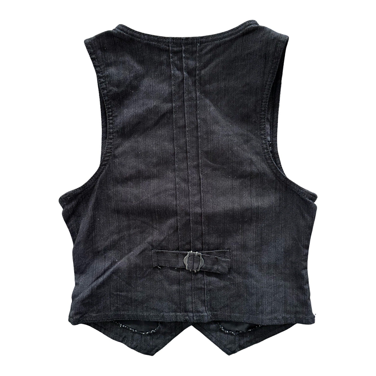 Black Medium Denim Vest
