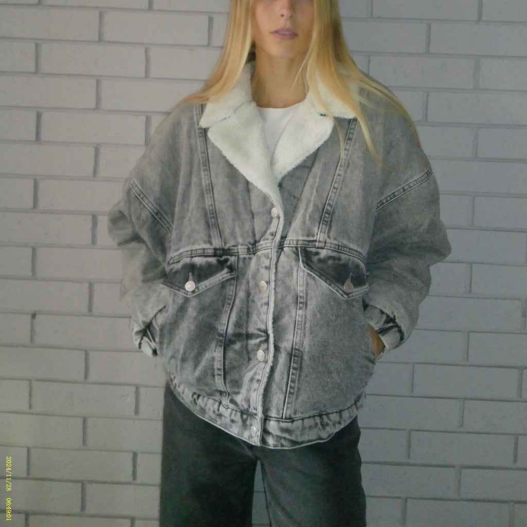 Unbranded Small Fleece Lined Denim Jacket
