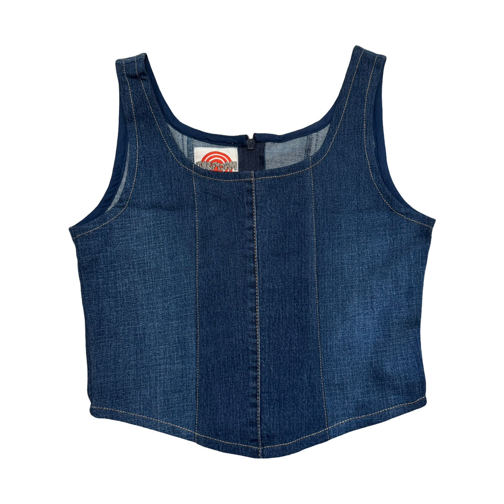 Denim Corset Top Rework